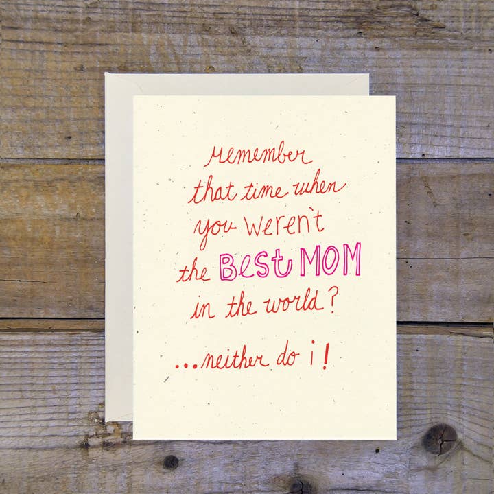 Tarjeta de mejor mamá para venta al por mayor de Troy Cloth & Paper