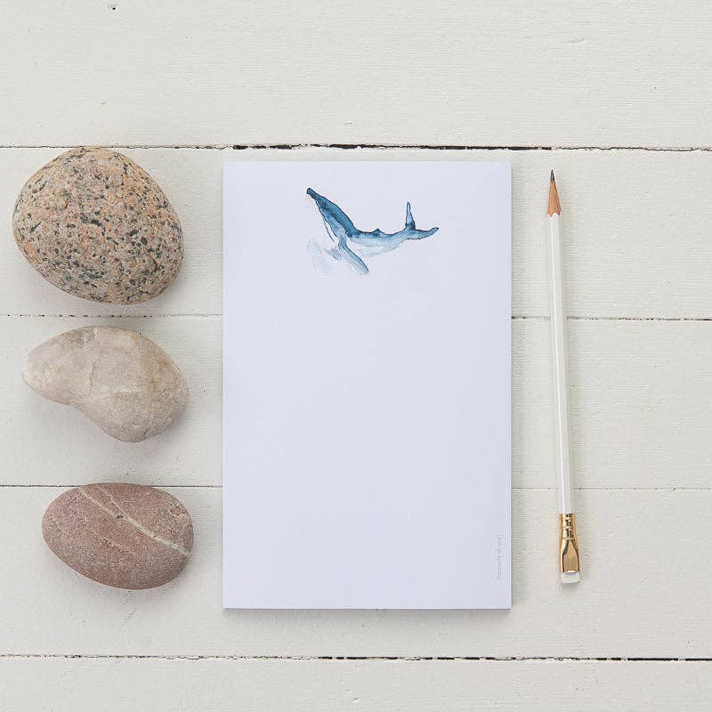 Finding Silver Pennies - Wholesale Notepad - Humpback Whale Watercolor Notepad1