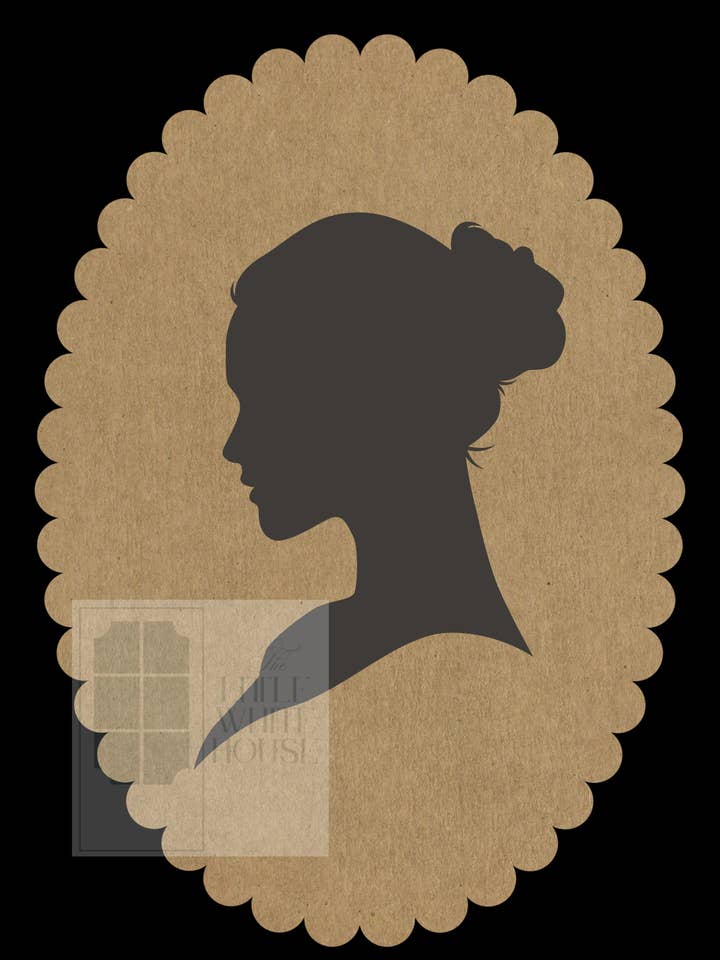 Modern Silhouette Giclee 4x6- pose 3 for wholesale by The Little White House