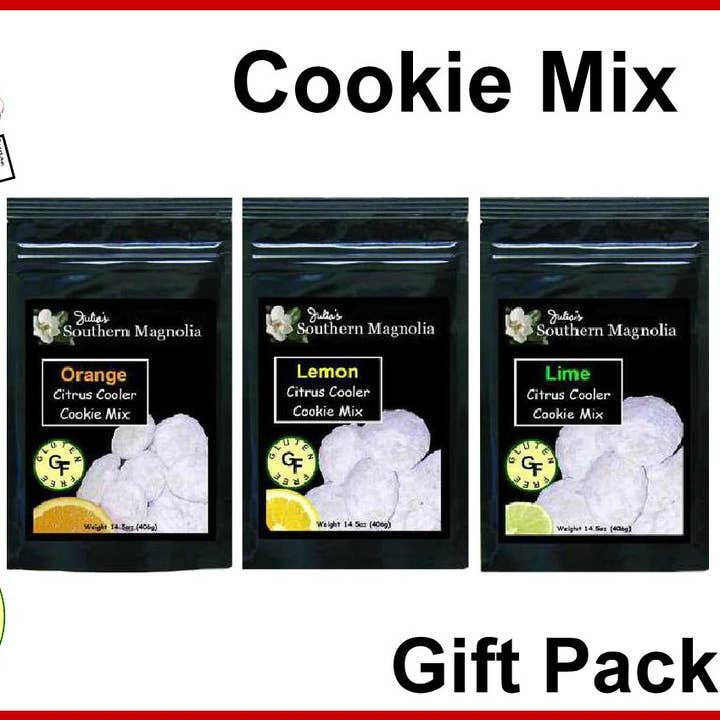 Julia's Southern Foods, LLC - Wholesale Biscuit mix - Gluten Free Lemon Citrus Coolers Cookie Mix, 8oz2