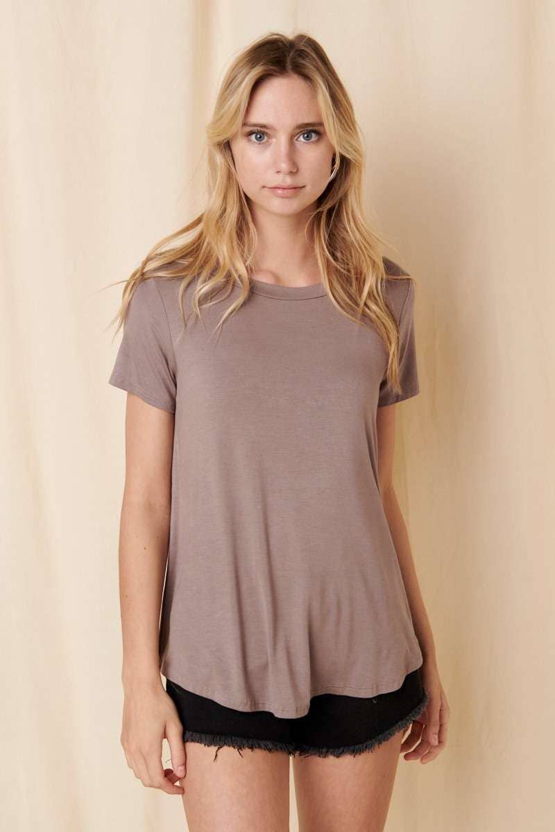 mittoshop - Wholesale T-Shirt - Women's - BT5339-SCOOP NECK ROUNDED HEM BAMBOO TOP21