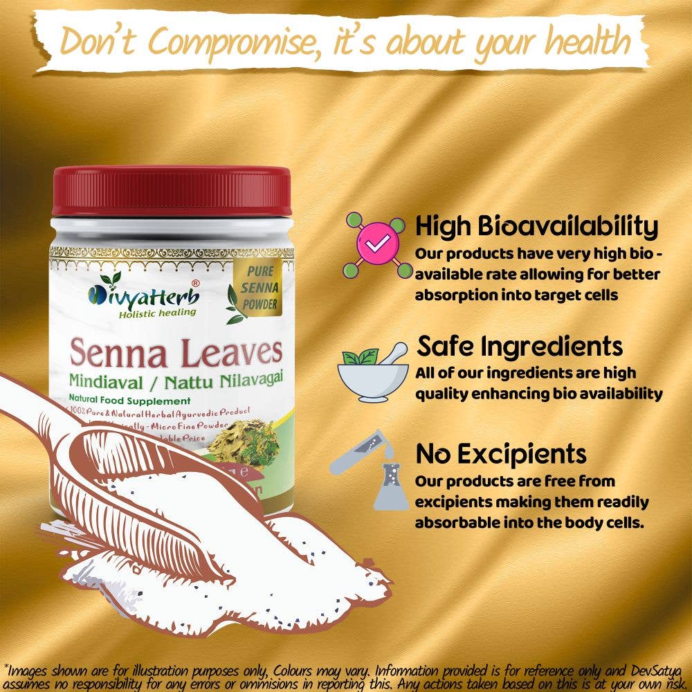 DevSatya Ltd Aushadh, Ayushya, Divyaherb – Engroshandel Protein-/superfoodpulver – Senna Blade Pulver7