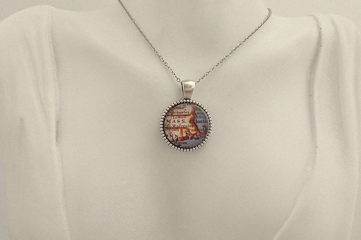 Piccadilly Pendants - Venta al por mayor Collares con colgantes/abalorios - Collar de brújula personalizada, collar de geografía5