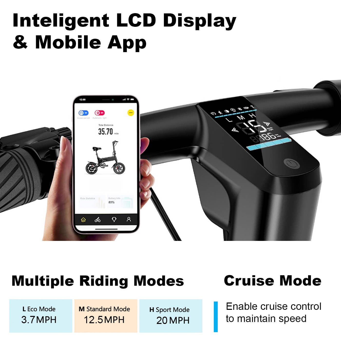 PhunkeeTree - Wholesale Bike/Scooter - Kids - Foldable Electric Bike with App5