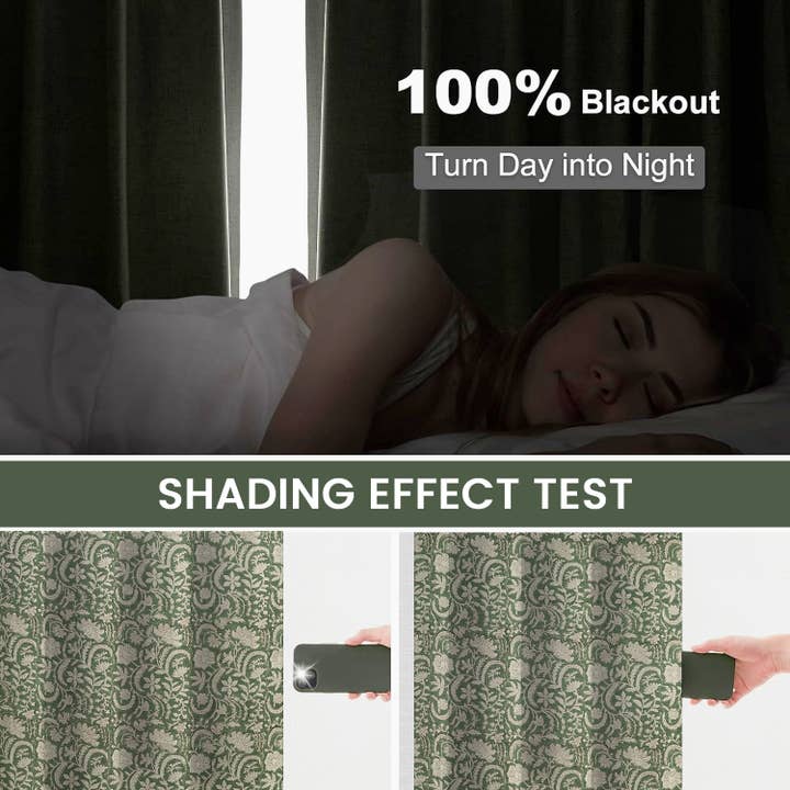 Fabdivine - Wholesale Curtain - Natural Block Print Thick Linen Window Curtain - Kundanvan3