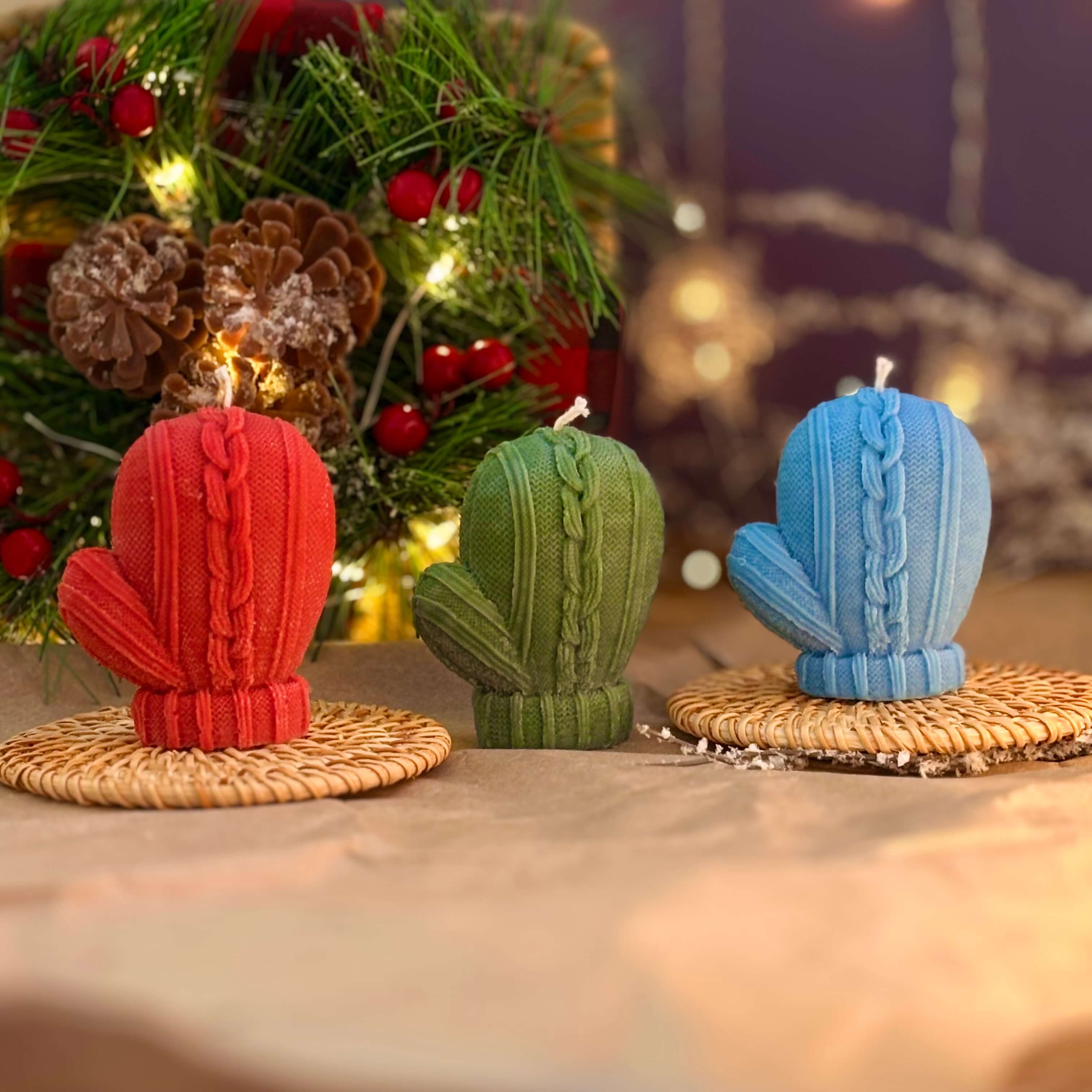 OH MY BOX – Engroshandel Gaveæske – Julegaveæske Vante Lys Sæt Ferie Sojavoks Dekoration9