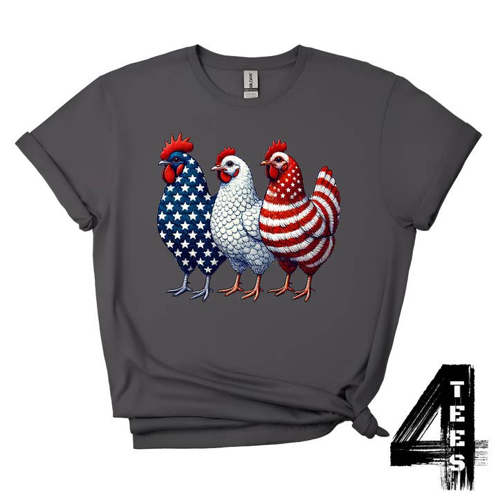 American Flag Chickens for wholesale by Tees-4