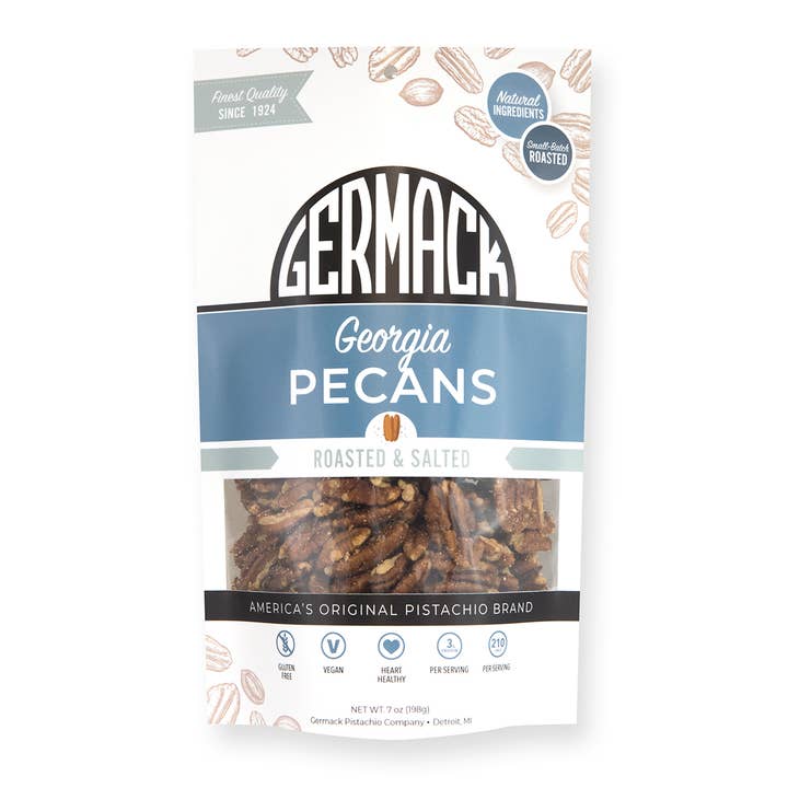 Germack Pistachio Company - Wholesale Nuts - Pecans Georgia - Roasted and Salted - 9 oz.