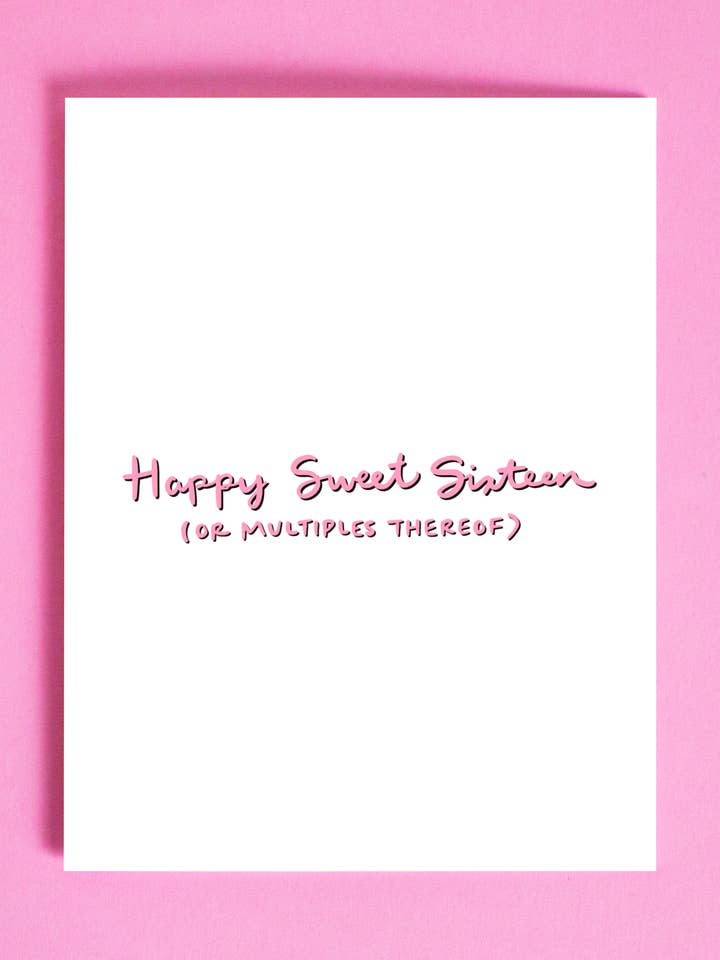 Tarjeta Sweet Dieciséis para venta al por mayor de Smitches