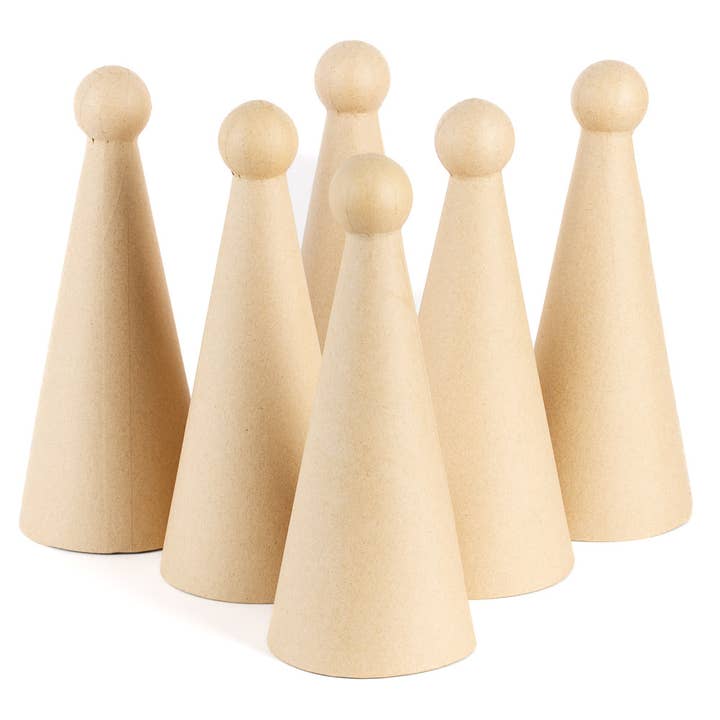Factory Direct Craft - Wholesale Ornament - 9-1/2" x 4" Paper Mache Angel Doll Body Cone
