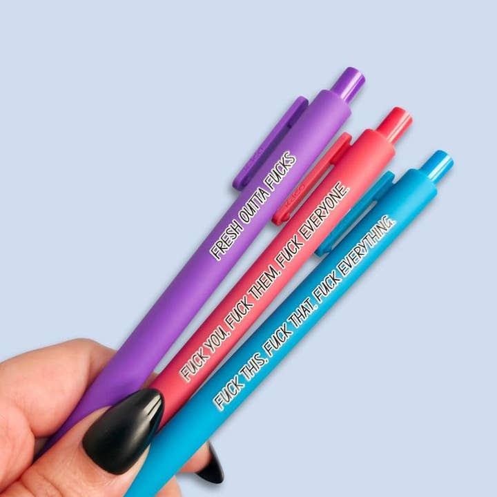 Sweary Pens for Adults | Snarky Office Supplies for wholesale by Nocturne Nook