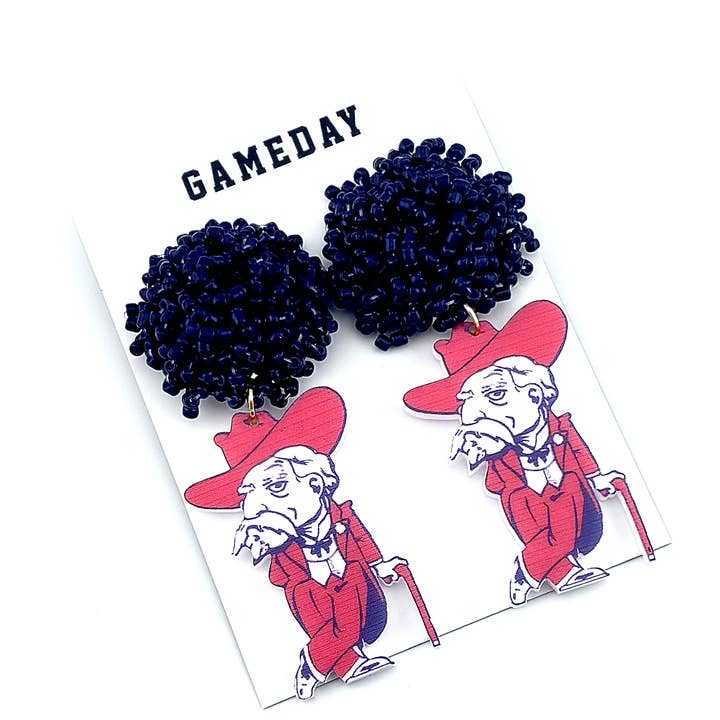 Cora's Den - Wholesale Dangle Earrings - Ole Miss Rebels Earrings