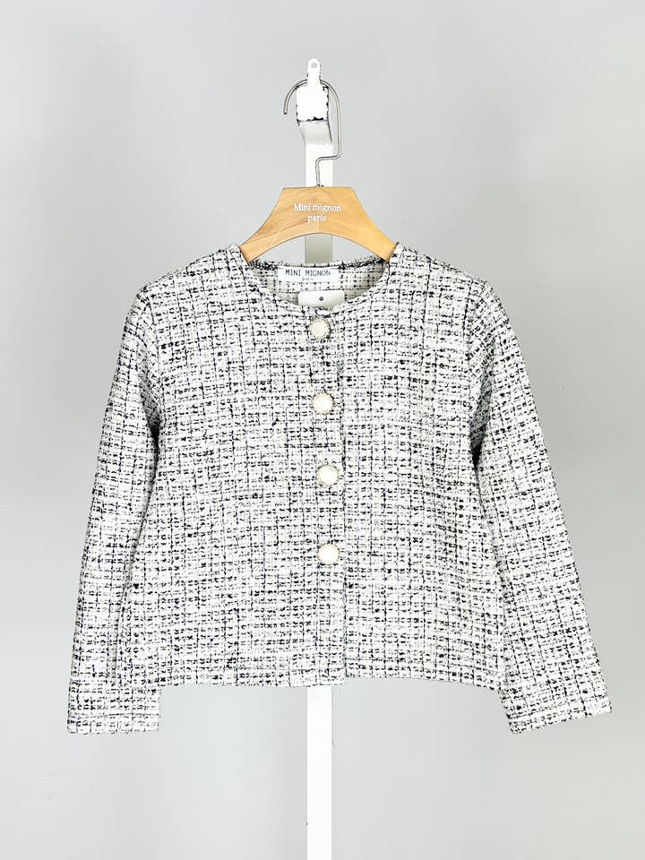 MINI MIGNON PARIS - Wholesale Jacket - Kids - Textured tweed jacket for girl