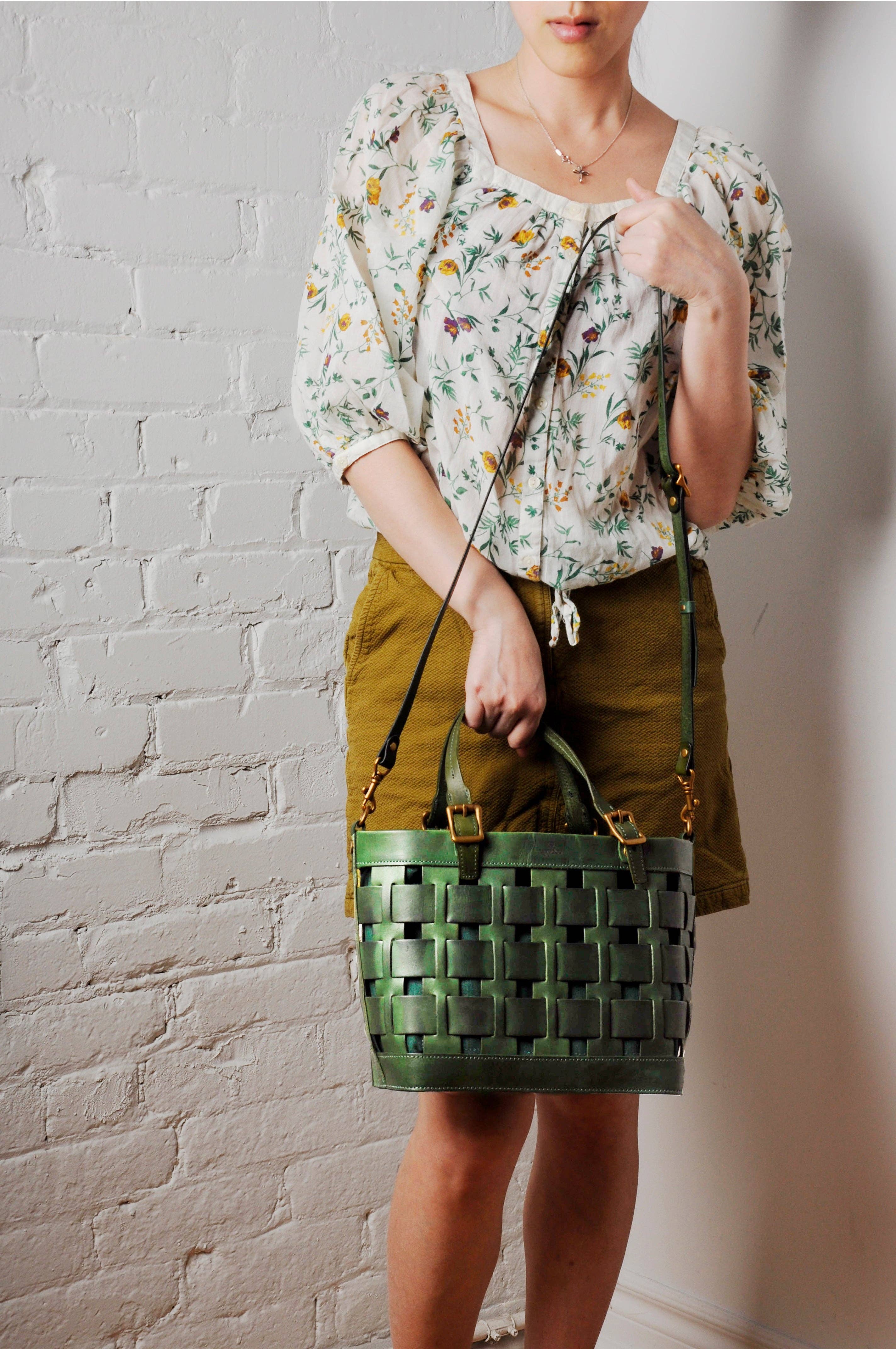 UPPDOO - Wholesale Tote Bag - Women's - Venture Basket Tote - Pine2