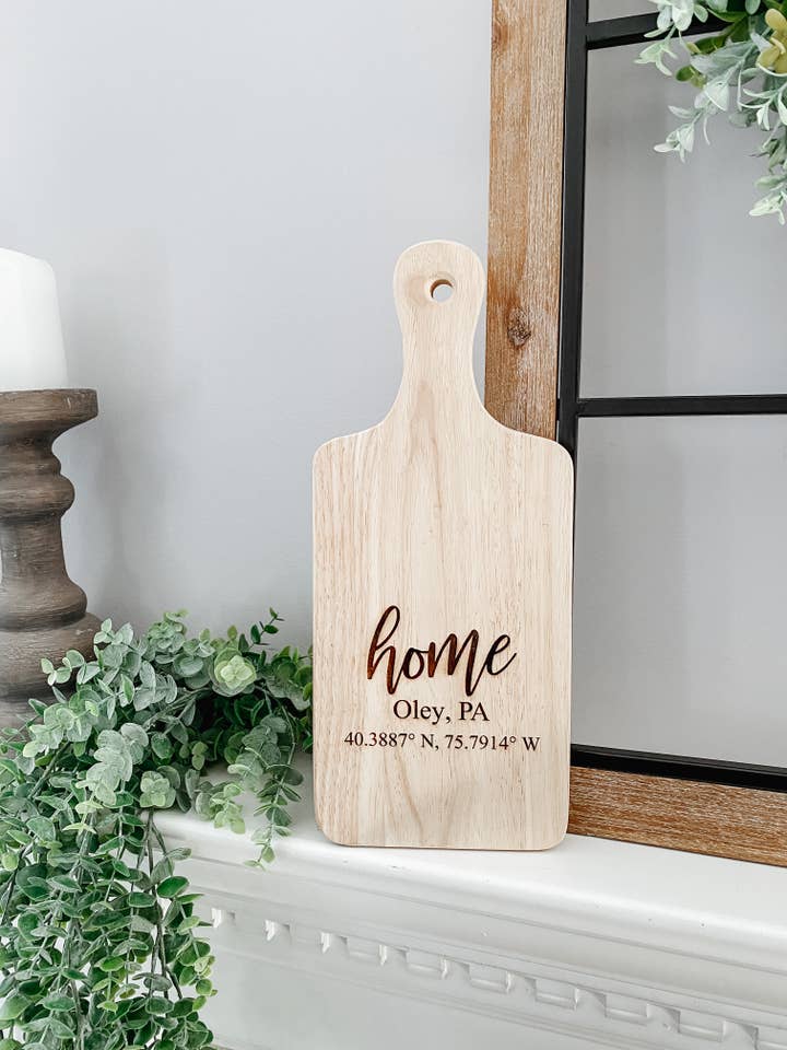 Tagliere «Home» Town per la vendita all'ingrosso da parte di AB Handmade Home Decor