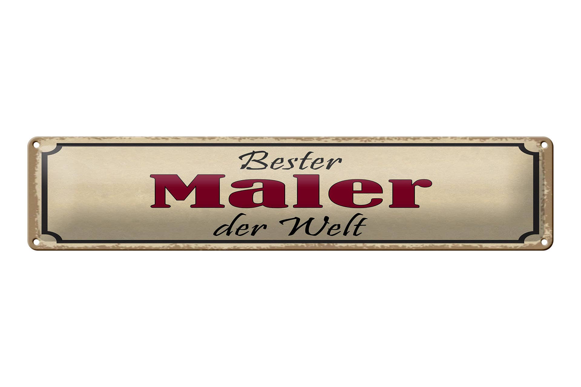 Femer - Wholesale Sign - Metal sign saying 46x10 cm Best Painter in the World sign0