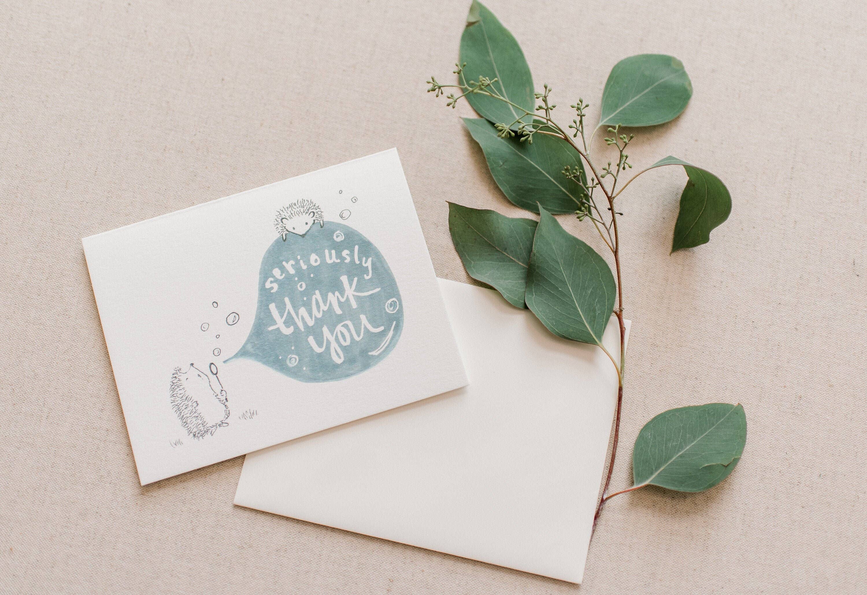 Sweet Julie Marie - Vendita all'ingrosso Biglietti di ringraziamento - Biglietto di ringraziamento Hedgehog Hedgehog Biglietti di ringraziamento3