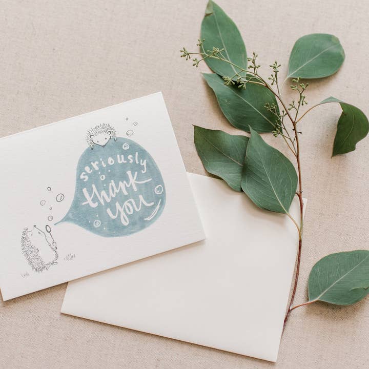 Sweet Julie Marie - Vendita all'ingrosso Biglietti di ringraziamento - Biglietto di ringraziamento Hedgehog Hedgehog Biglietti di ringraziamento3