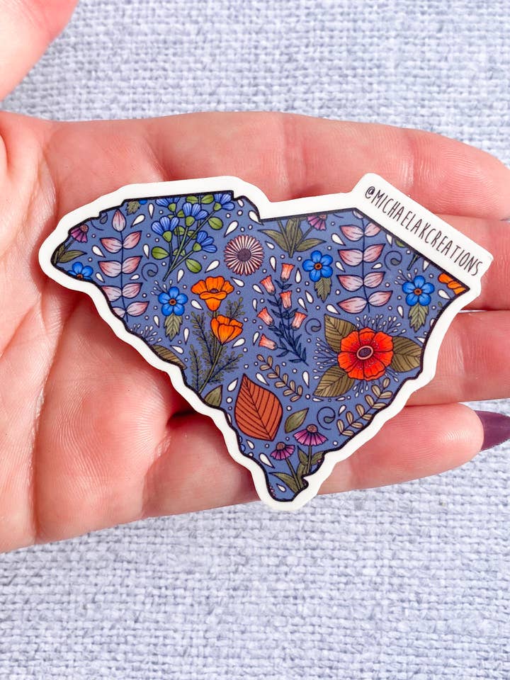 Adhesivo de Carolina del Sur | Pegatina SC | Pegatinas para Hydroflask para venta al por mayor de Michaela K Creations