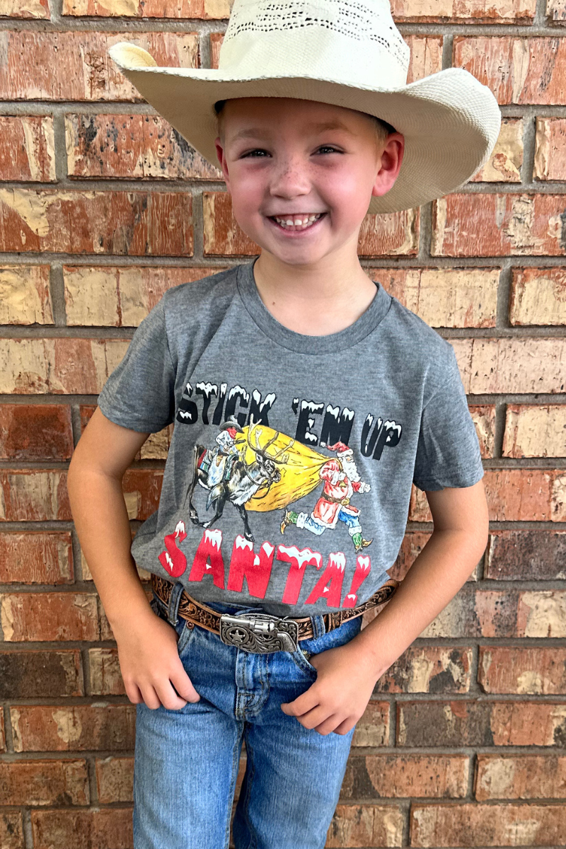 Sterling Kreek – Großhandel T-Shirt mit Siebdruck – Kinder – Stick Em Up Weihnachtsmann-T-Shirt für Kinder3