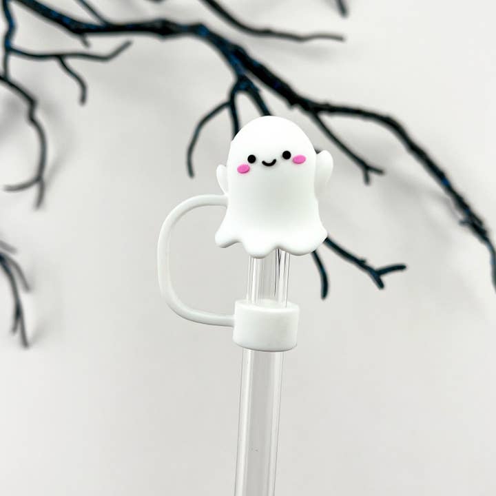 SoapElenGlen - Wholesale Drinking Straw - Ghost Straw Topper,Halloween Straw Cover