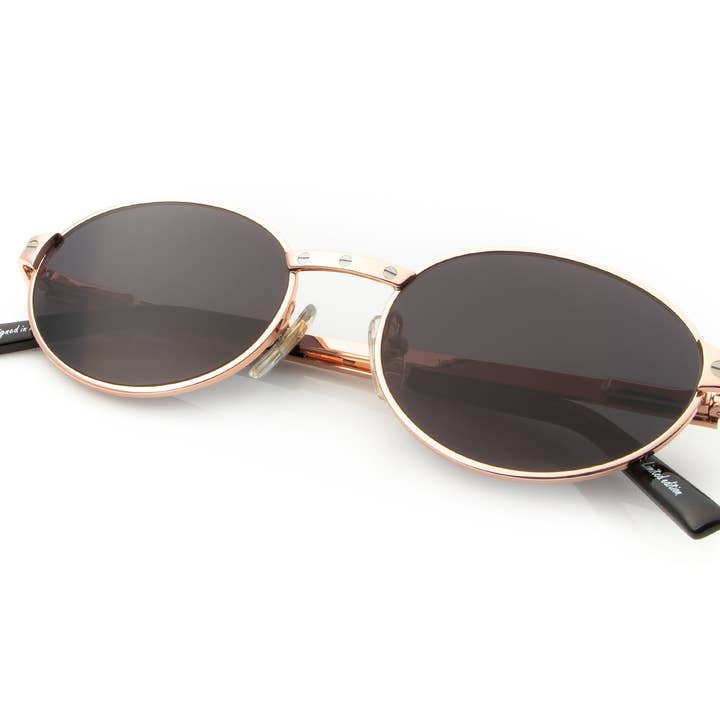 Kärlek samling: Pac 24KT Rose Gold (Jet Black) för wholesale av Vintage Frames Company