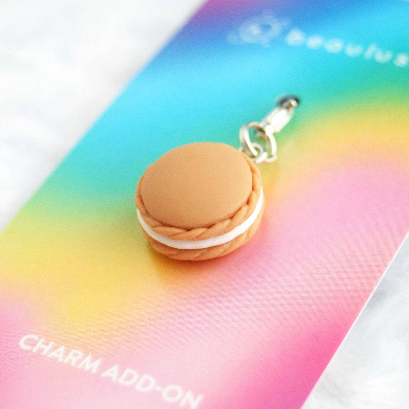 Beauluster - Wholesale Individual Charm/Pendant - Chocolate Macaron Charm/Zipper Pull1