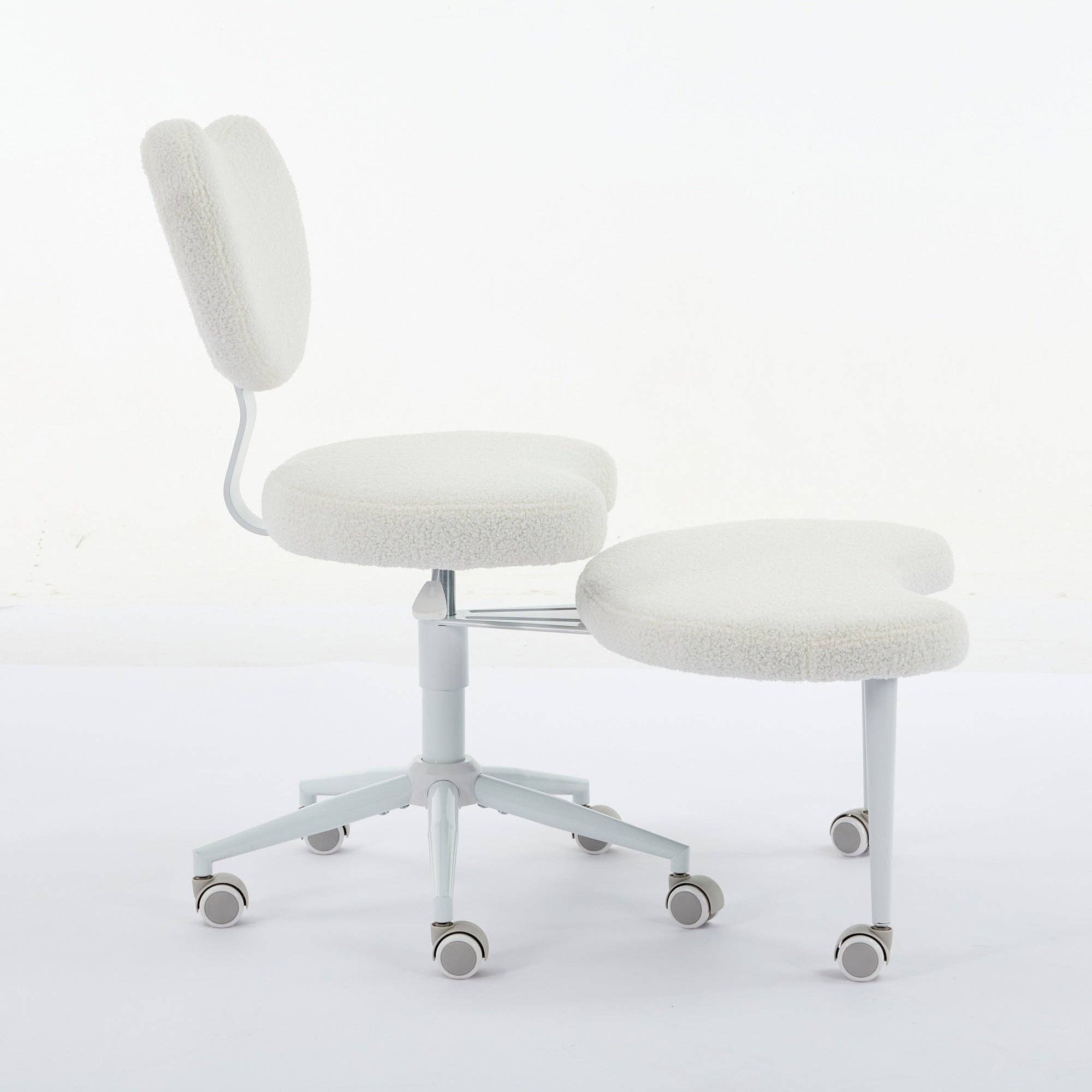 39F Inc. - Wholesale Chair - Meditation Chair Plus with Wheels, Cross Legged Chair, Ivory4