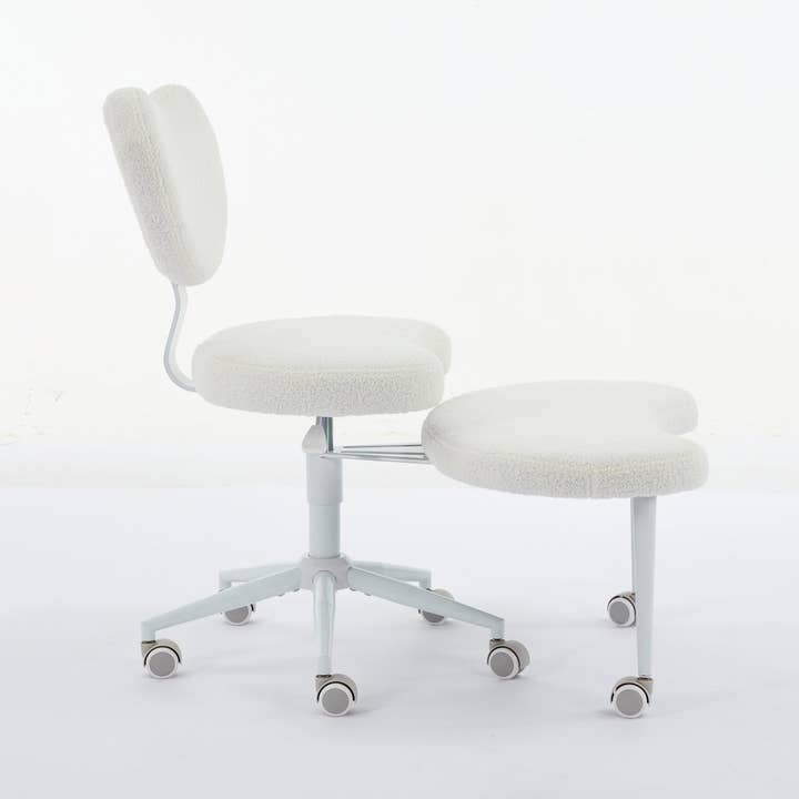 39F Inc. - Wholesale Chair - Meditation Chair Plus with Wheels, Cross Legged Chair, Ivory4