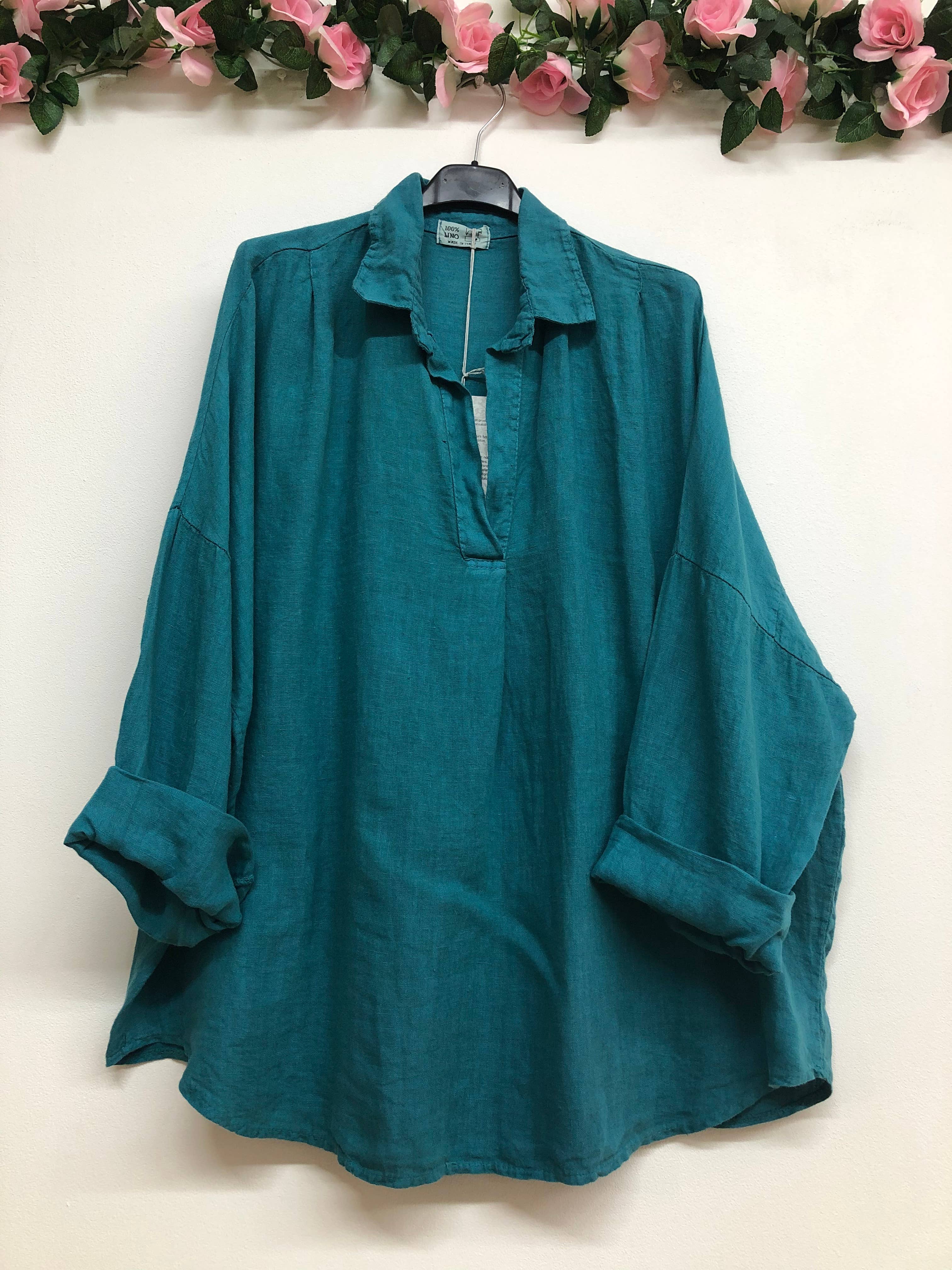 LINEN & COTTON HOUSE – Túnica - Mulher por atacado – CAMISA DE LINHO PARA MULHER 97188ROUPA PRIMAVERA VERÃO34