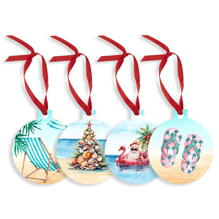 Beachy Little Christmas Ornament 16 pc Set for wholesale by Viv&Lou