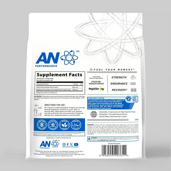 Super Nutritions Limited - Wholesale Protein/Superfood Powder - CREATINE MONOHYDRATE + PEPTIDE (60 SERVINGS) 444g1