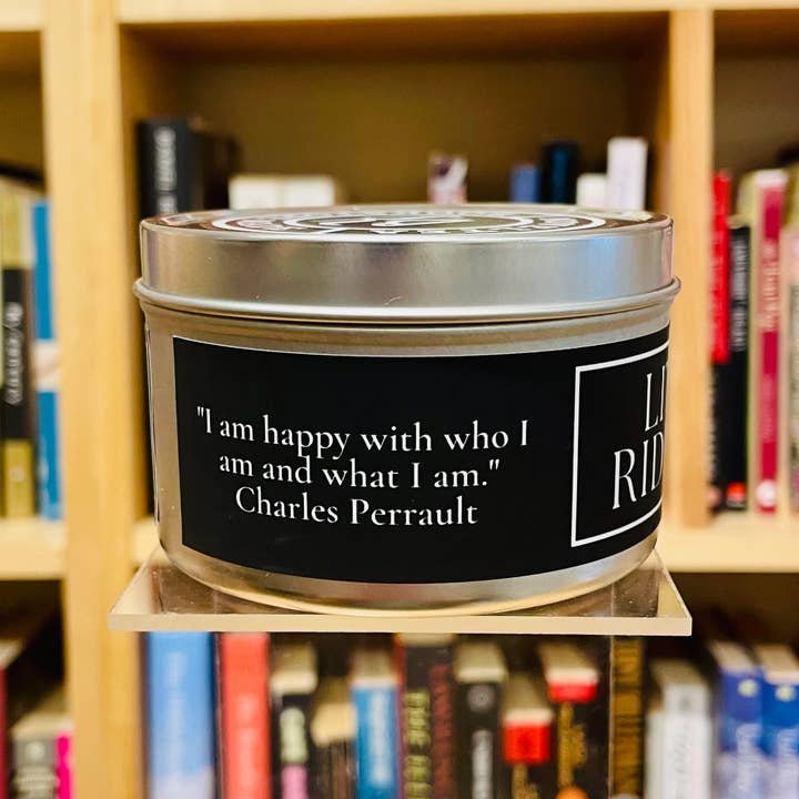 NovelTea Bookstore & Gifts - Wholesale Travel Candles - Little Red Riding Hood - Apple Spice Black Label Candle7