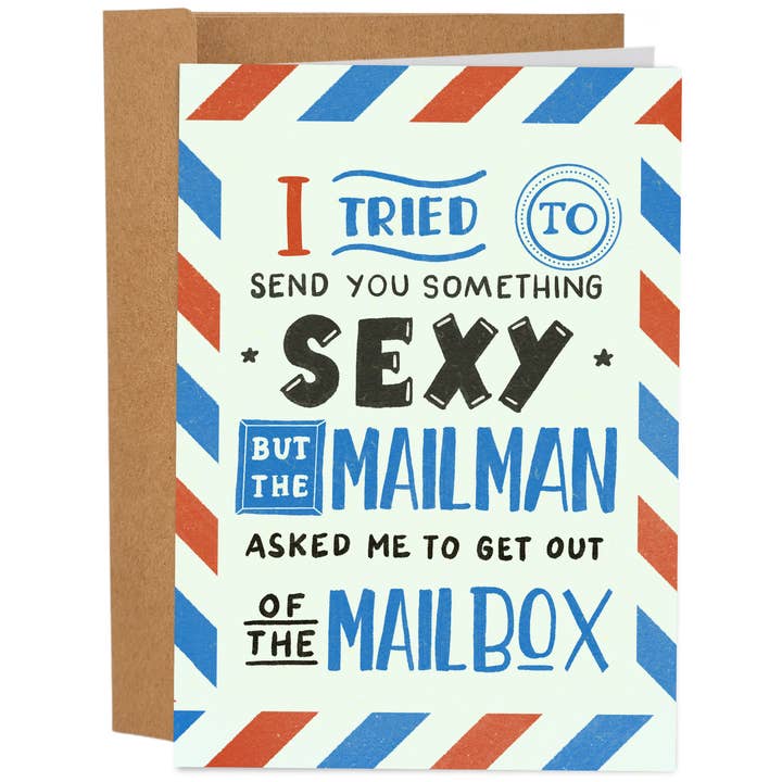 Envoyer quelque chose de sexy | Carte de Saint-Valentin drôle pour la vente par Sleazy Greetings