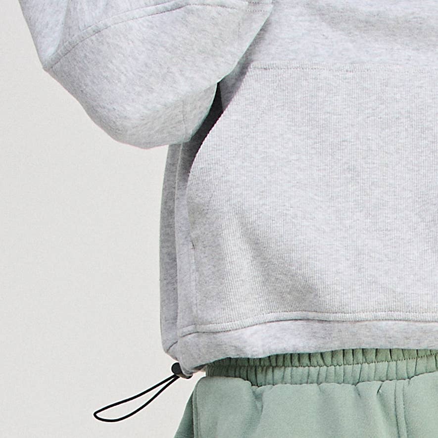 FREEZIA - Wholesale Sweatshirt - Women's - FRENCH TERRY NECK HALF ZIP SWEATSHIRT PULLOVER-FZ00123