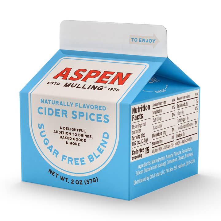 Aspen Mulling Spices - Sugar Free - 2.0oz Carton for wholesale by Otis Foods