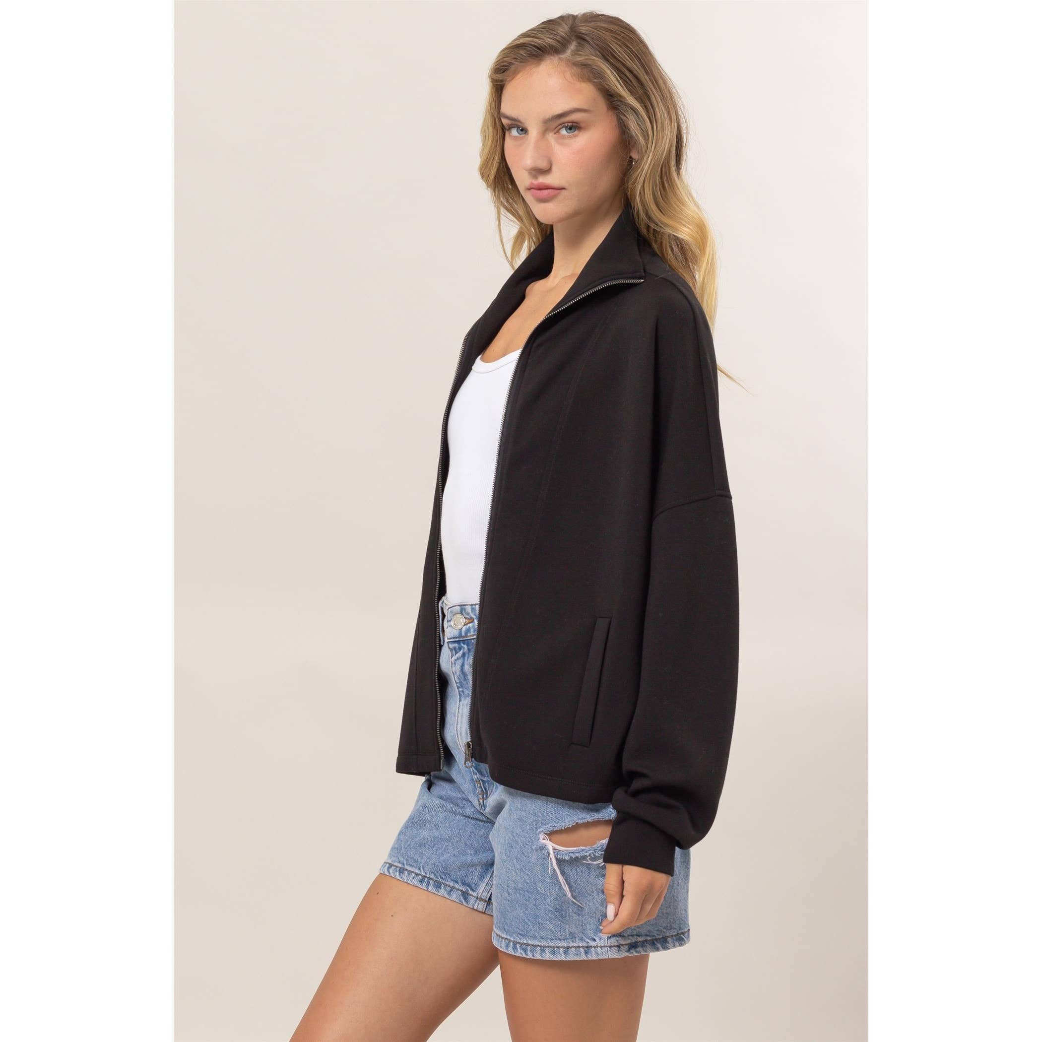 Double Zero - Wholesale Jacket - Women's - High Neck Zip-Up Jacket14