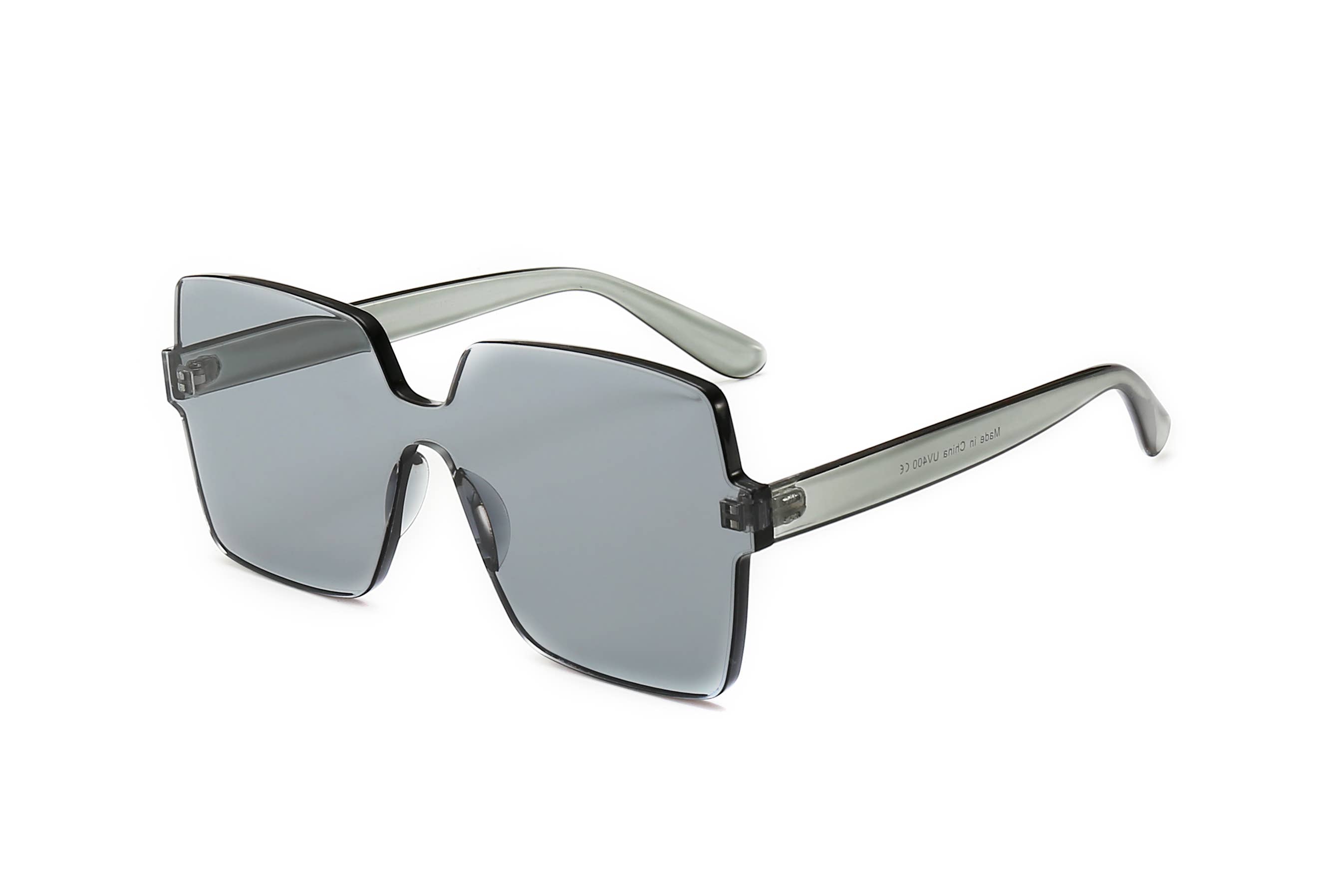 Trio Trading – wholesale Sunglasses – Unisex – RIMLESS THICK PCOVERSIZED SUNGLASSES COLORFUL ASSORTED1