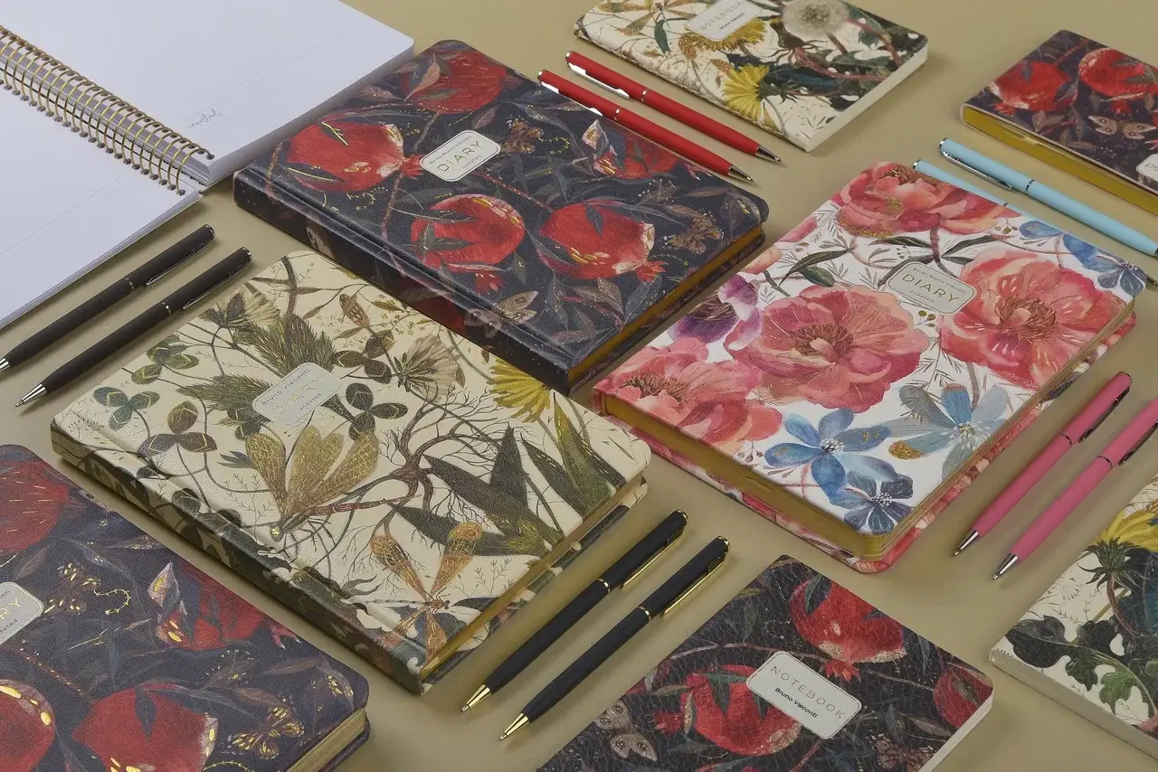 BV by Bruno Visconti - Wholesale Planner - A5 Vegan Leather Hardcover Daily Planner -Summer Greens3