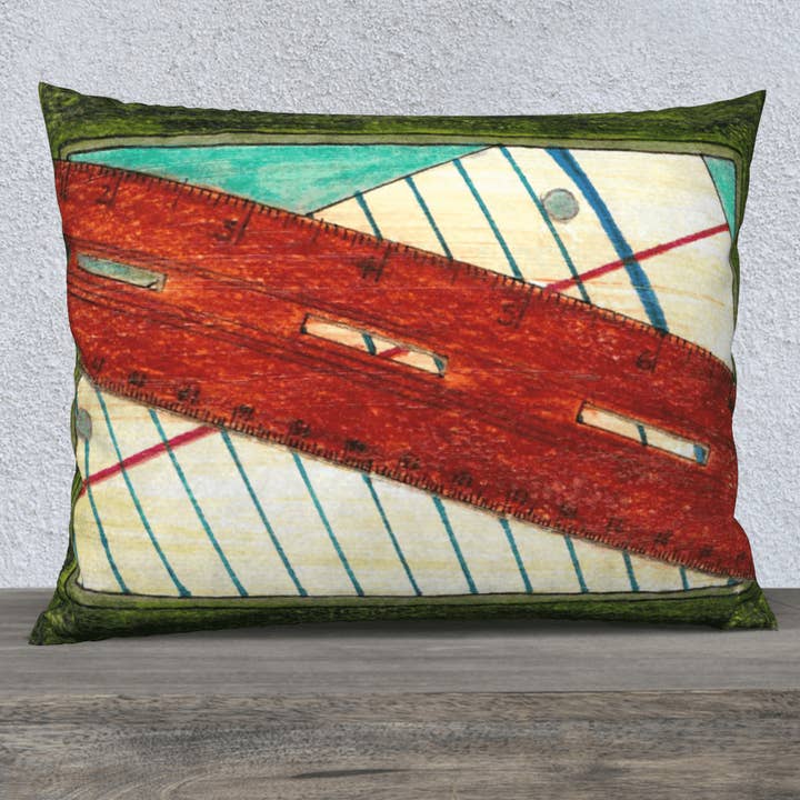 Throw Pillow Cover | 26 x 20 | Vintage Stationery for wholesale by Creative Artifacts HQ