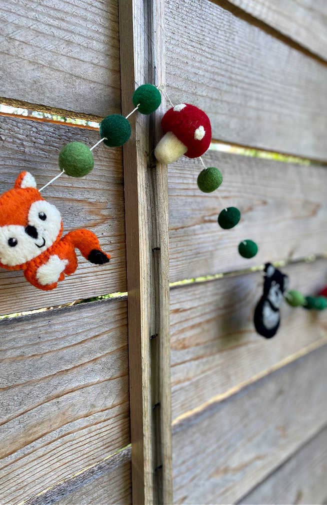 Ganesh Himal Trading - Wholesale Bunting/Garland - Felt Forest Animal Garland2