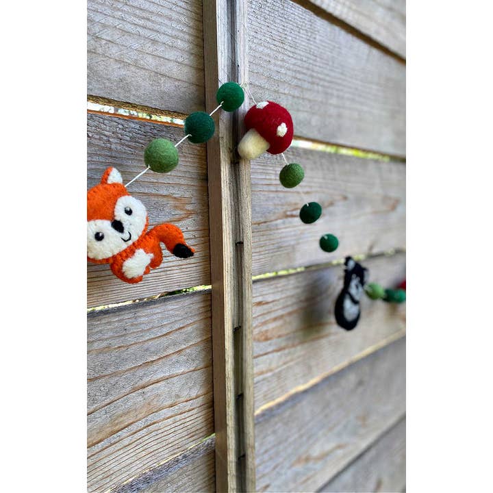 Ganesh Himal Trading - Wholesale Bunting/Garland - Felt Forest Animal Garland2