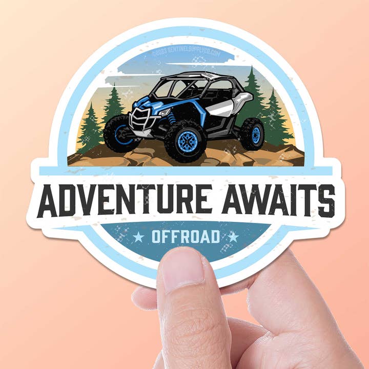 Sentinel Supply - Vente Autocollant - Autocollant Aventure Awaits