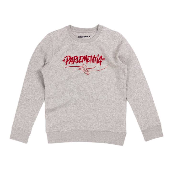 Sweatshirt Kind grau - rot Calder für den Großhandel von Parlementia
