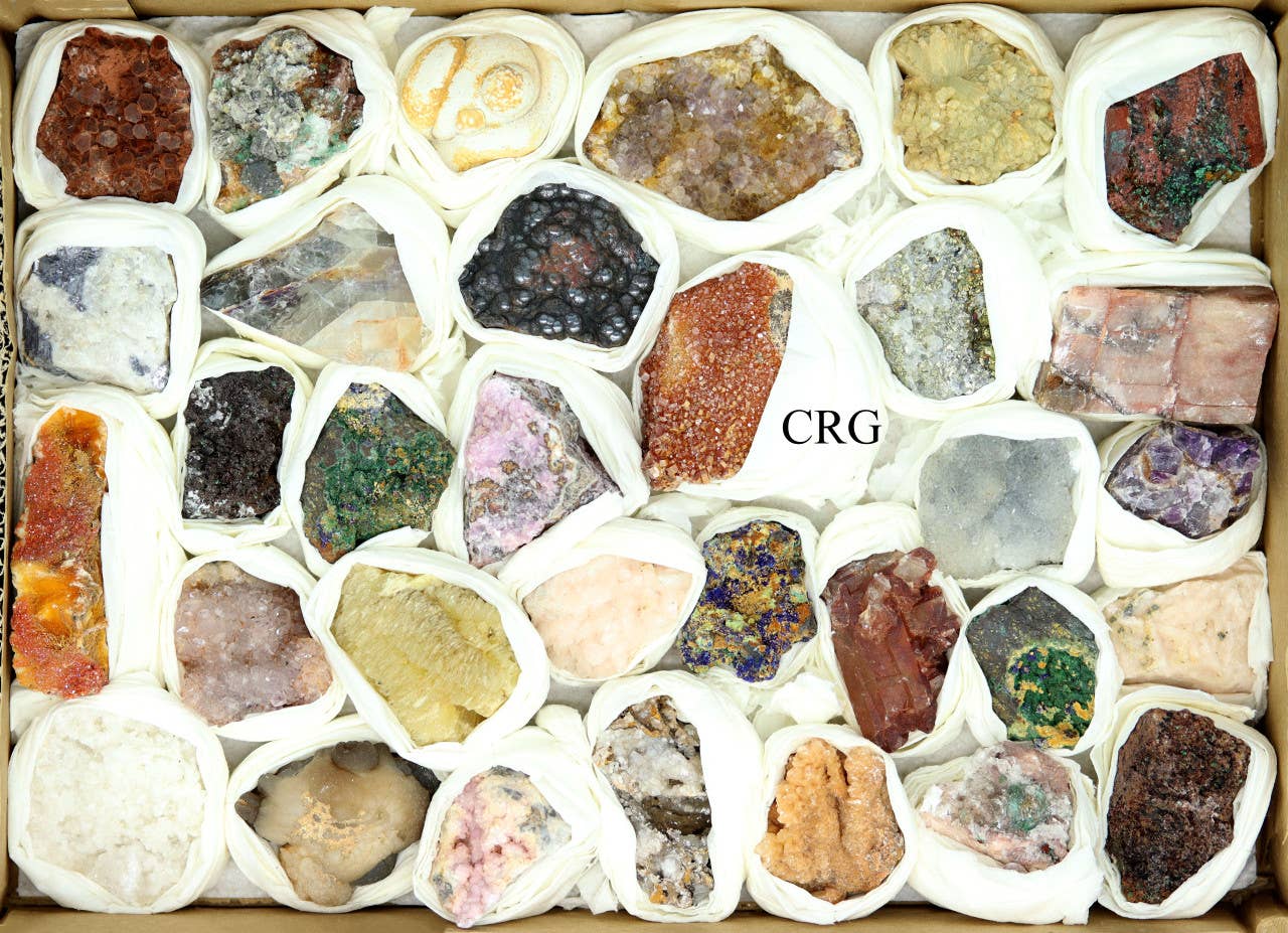 Crystal River Gems LLC – Pedra/cristal espiritual por atacado – Conjunto Completo de Minerais Sortidos1