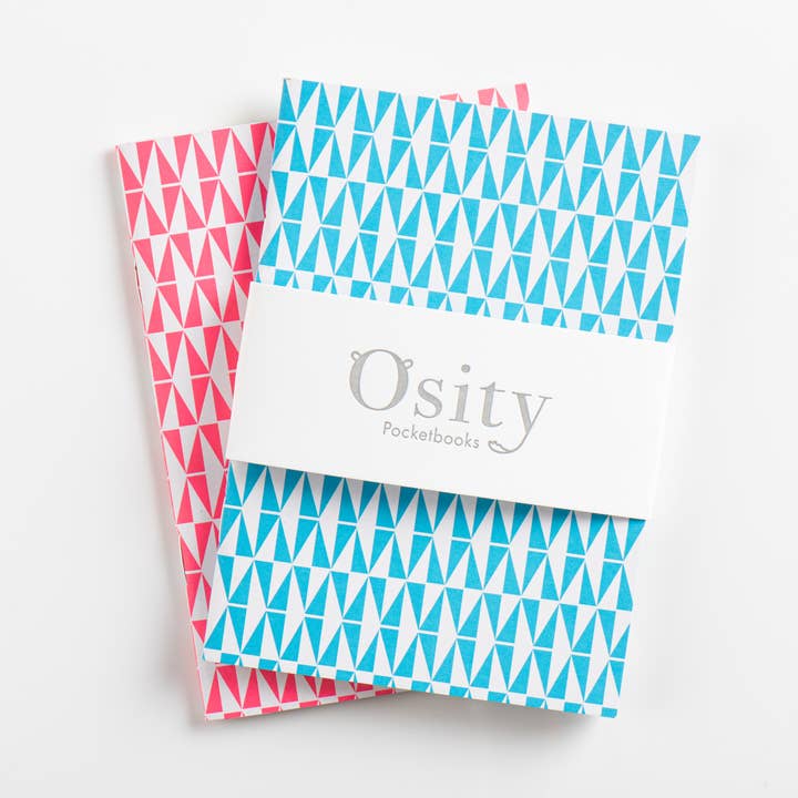 Confezione da 2 quaderni flash, rosa shocking e blu piscina per la vendita all'ingrosso da parte di Osity