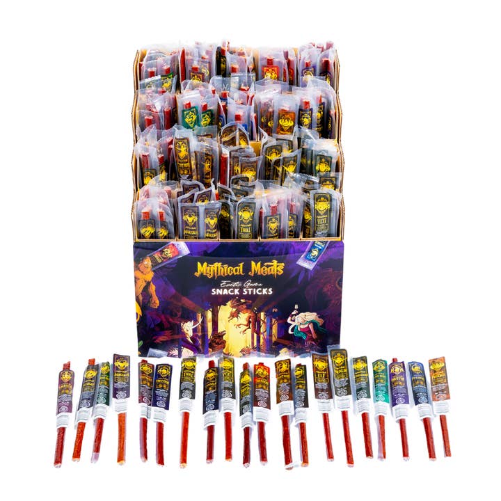 Mythical Meats - Wholesale Jerky - Retailer MEGA Starter Pack - 240 Sticks + One 20 Flavor Counter Display!3