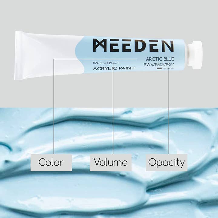 Pintar Art Supply - Wholesale Acrylic Paint - MEEDEN Pastel Acrylic Paint Set, 12 Pastel Colors 22 ml/0.74oz, Heavy Body Acrylic Paint Tubes, Art Craft Paints for Artists Kids Beginners, Art Supplies for Canvas Wood Rock Painting