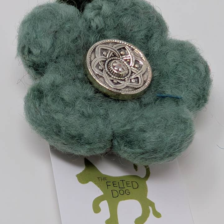 The Felted Dog - Wholesale Brooch - Felted Flower Pin3