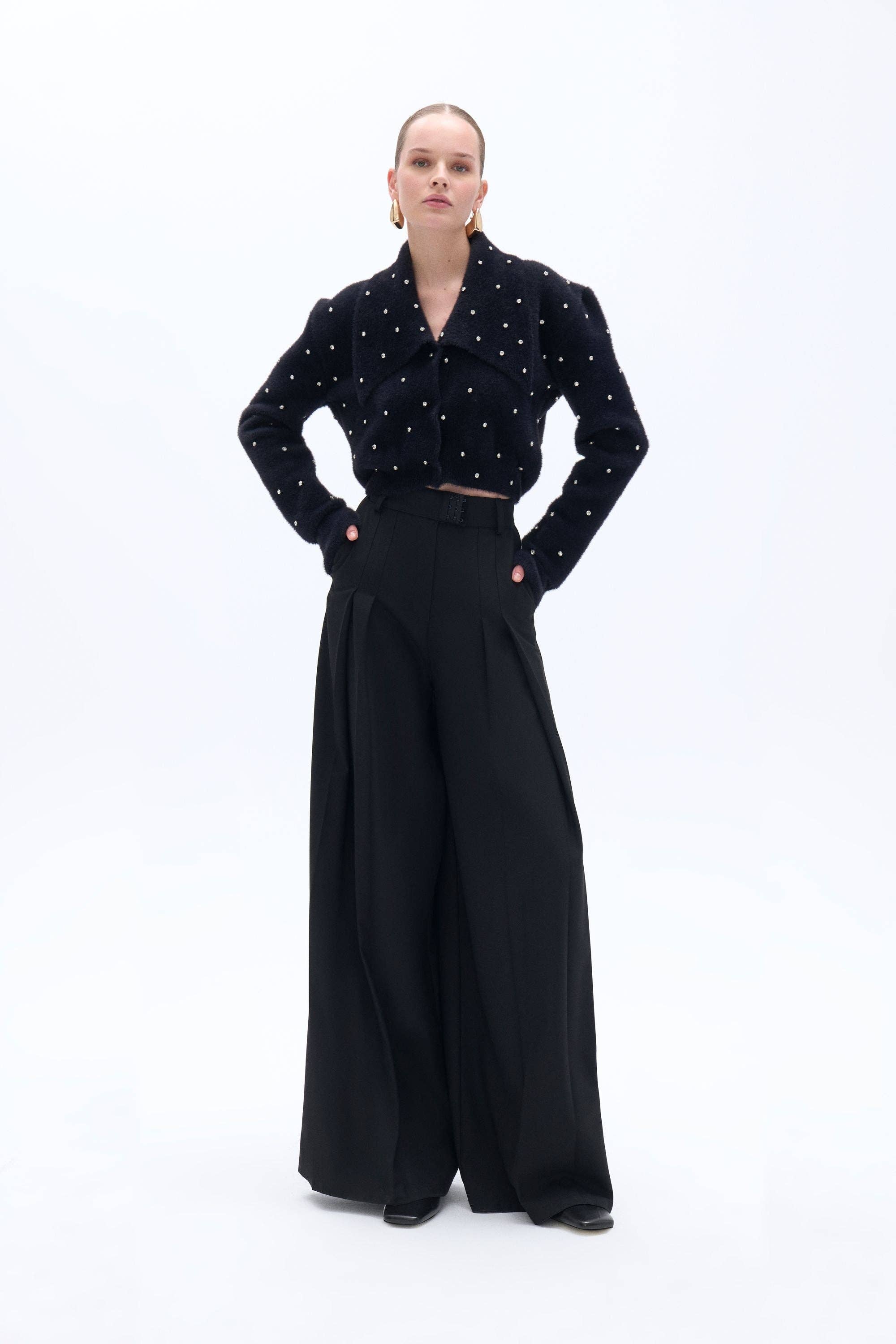 Black Pearl Embellished Knitwear for wholesale on Faire1